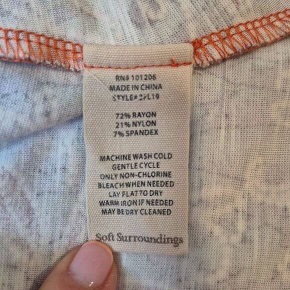 SOFT SURROUNDINGS Women's Size S Alcott Maxi Dress Floral - Picture 8 of 8